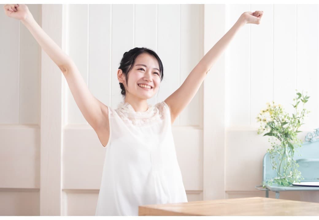 肩こりが改善した女性